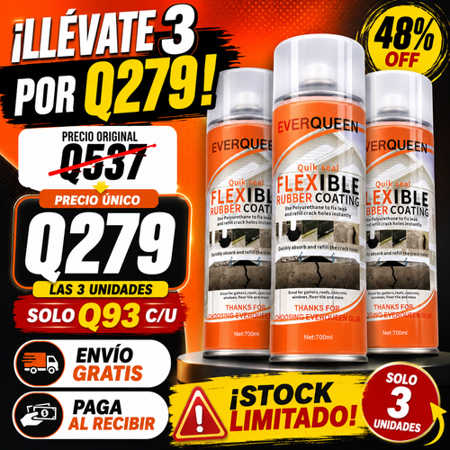 Spray Sellador Impermeabilizante Flexible 700ml – Promo 3 Unidades