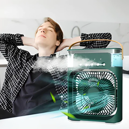 Air Cooler Pro: Aire Acondicionado Portátil 3 en 1 (Luz LED + Humidificador)+ENVIO GRATIS🎁